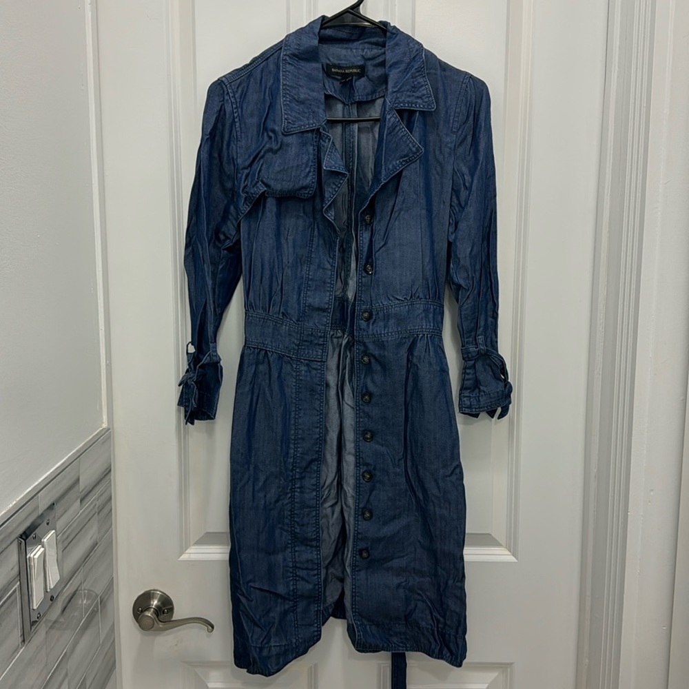 Banana Republic Denim Shirt Dress - Size 2